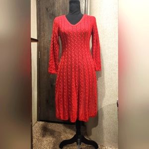 Women's Dress Sweater Cable-Knit V-Neck.